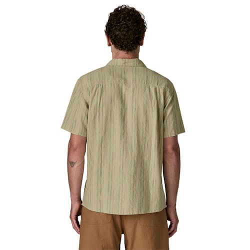 on model image of Back Step Shirt