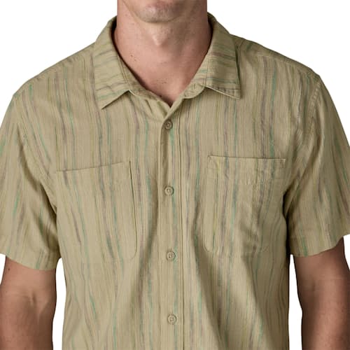 on model image of Back Step Shirt