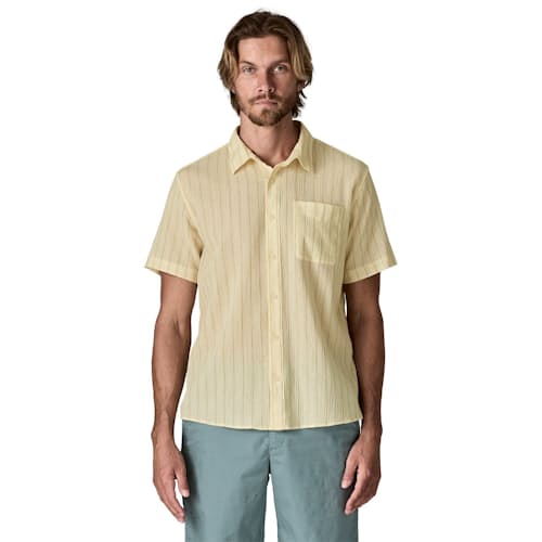 on model image of Lightweight Organic Cotton A/C Short Sleeve Shirt