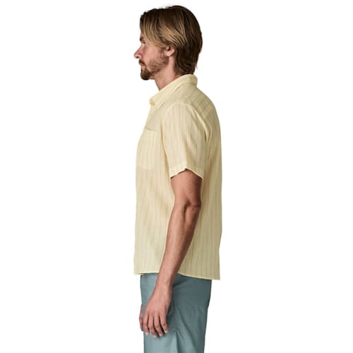 on model image of Lightweight Organic Cotton A/C Short Sleeve Shirt
