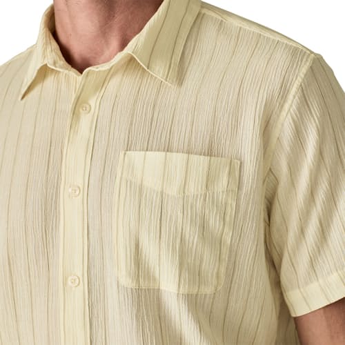on model image of Lightweight Organic Cotton A/C Short Sleeve Shirt