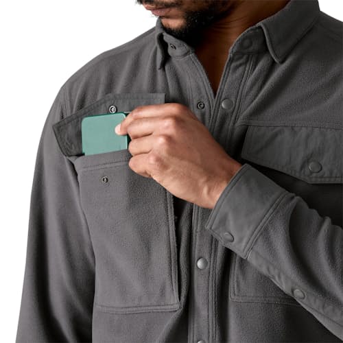 on model image of Long-Sleeved Early Rise Snap Shirt