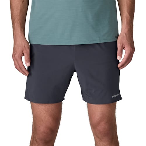 on model image of Multi Trails Shorts- 6in