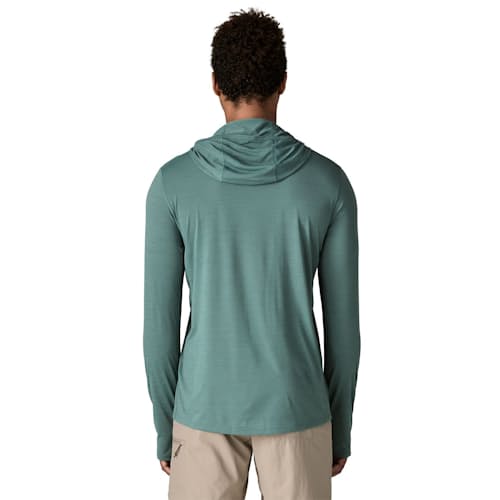 on model image of Capilene Cool Ultra Hoodie