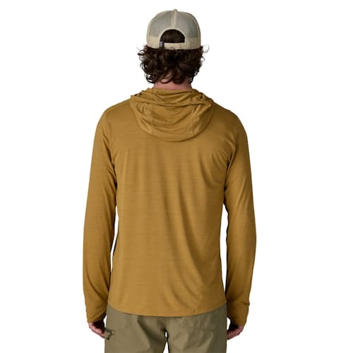 on model image of Capilene Cool Ultra Hoodie