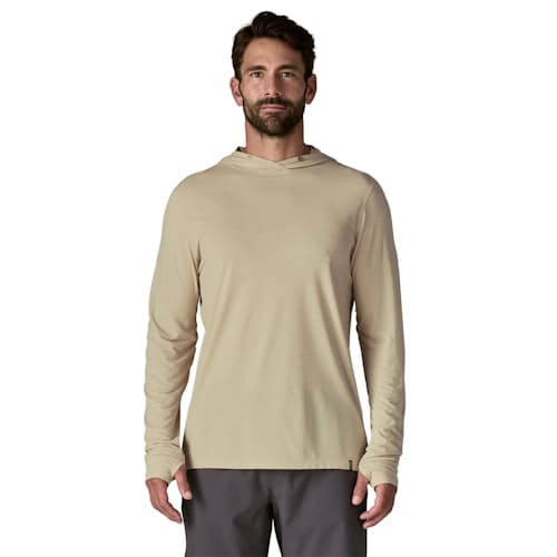 on model image of Capilene Cool Ultra Hoodie