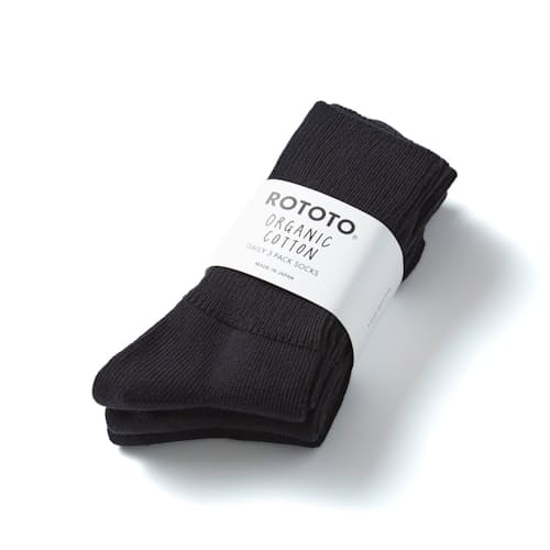 laydown image of Organic Cotton Crew Socks - 3 Pack