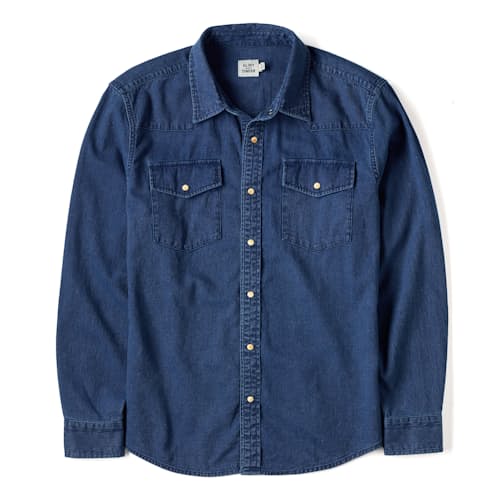 laydown image of Cotton Western Shirt