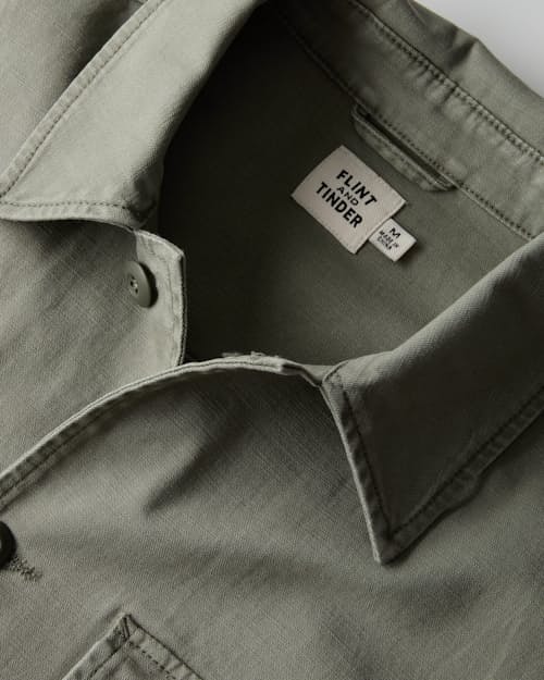 laydown detail image of Reverse Sateen Fatigue Shirt
