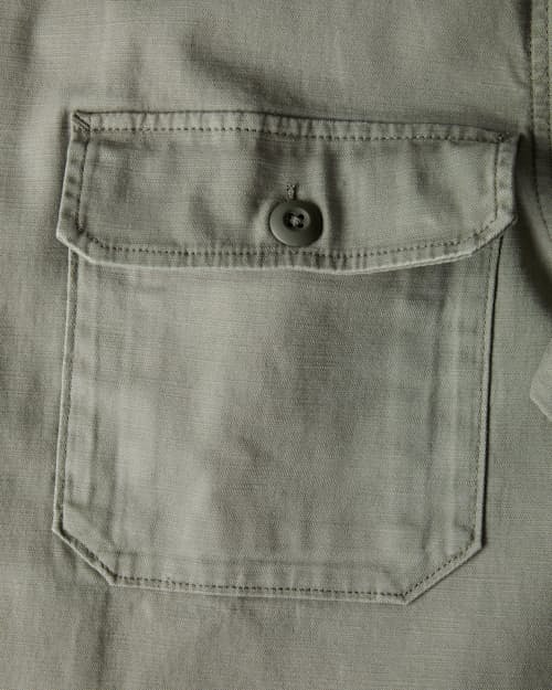 laydown detail image of Reverse Sateen Fatigue Shirt