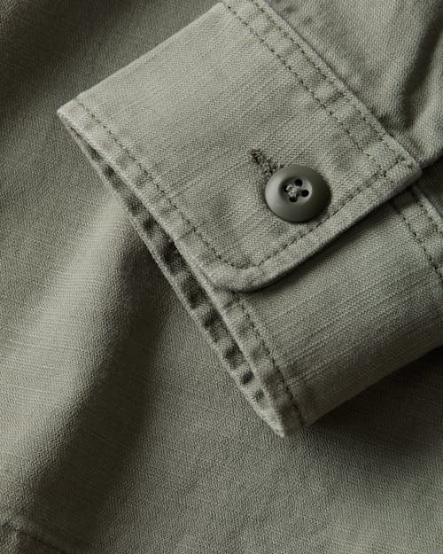 laydown detail image of Reverse Sateen Fatigue Shirt
