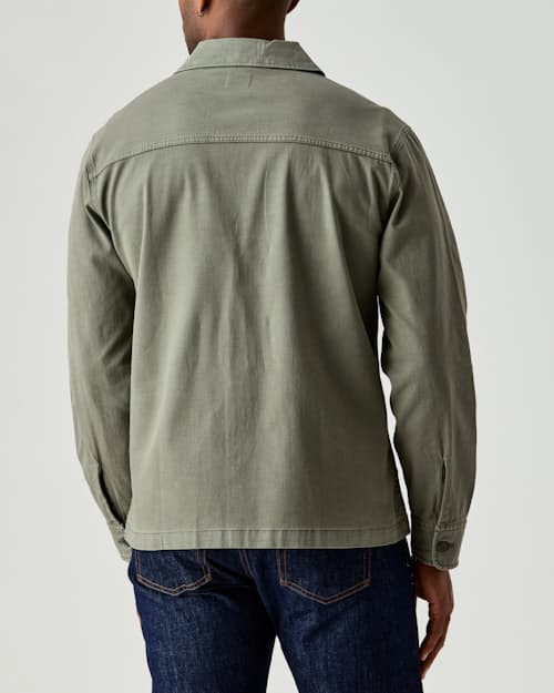 lifestyle image of Vintage Sateen Fatigue Shirt