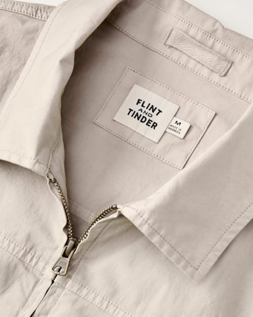 laydown detail image of Poplin Blouson Jacket
