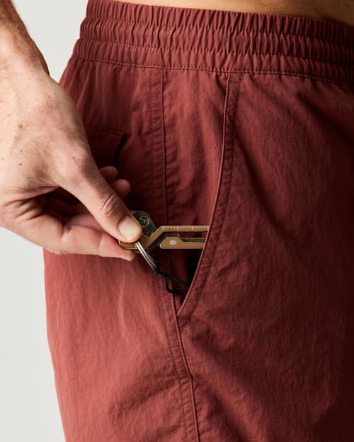 on model image of Basin Trunks