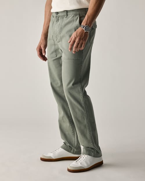 lifestyle image of Vintage Sateen Fatigue Pant - HB Straight