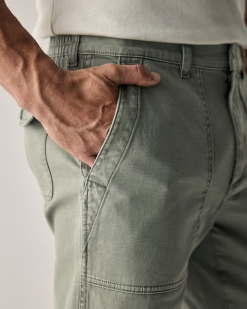 lifestyle image of Vintage Sateen Fatigue Pant - HB Straight