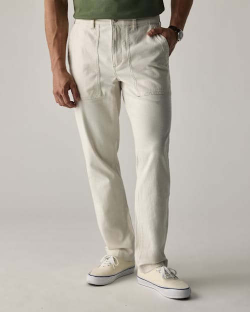 lifestyle image of Vintage Sateen Fatigue Pant - HB Straight