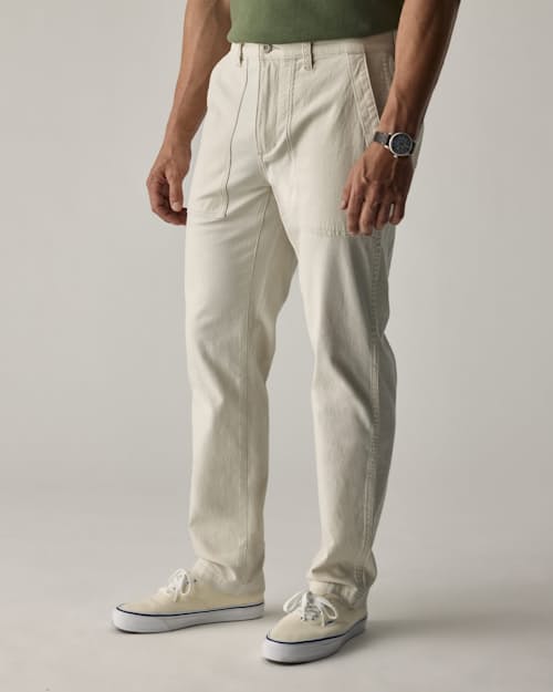 lifestyle image of Vintage Sateen Fatigue Pant - HB Straight
