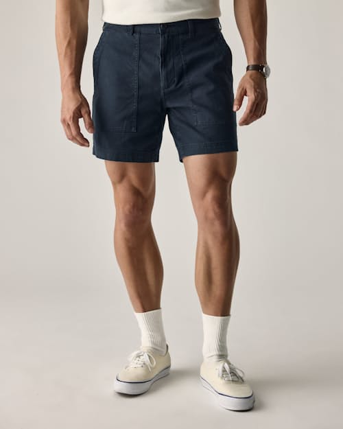 lifestyle image of Vintage Sateen Fatigue Short