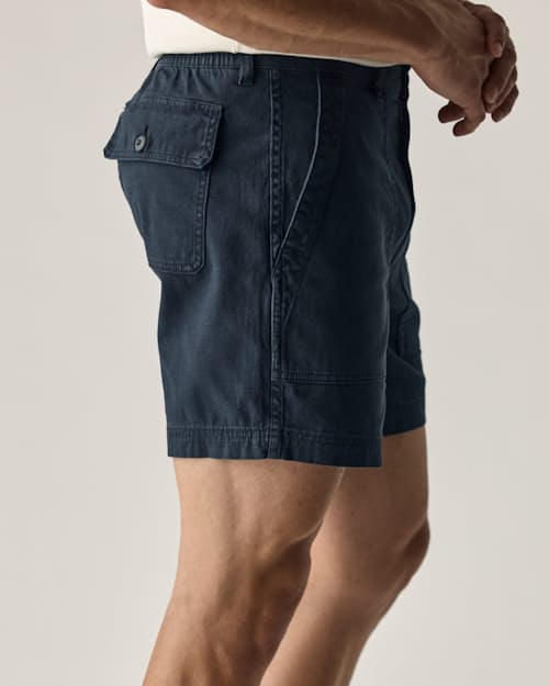 lifestyle image of Vintage Sateen Fatigue Short