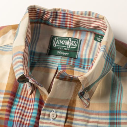 laydown detail image of Archive Madras Long Sleeve Shirt
