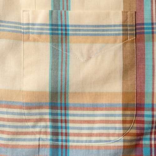 laydown detail image of Archive Madras Long Sleeve Shirt
