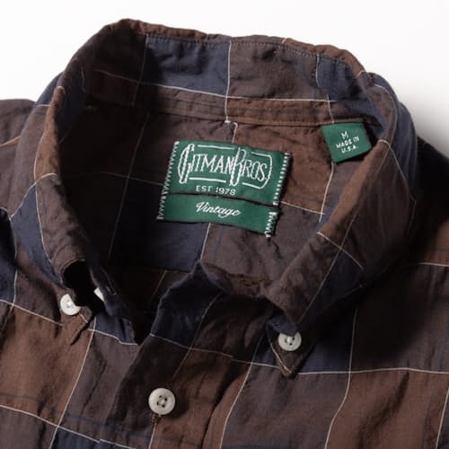 laydown detail image of Japanese Check Oxford Shirt