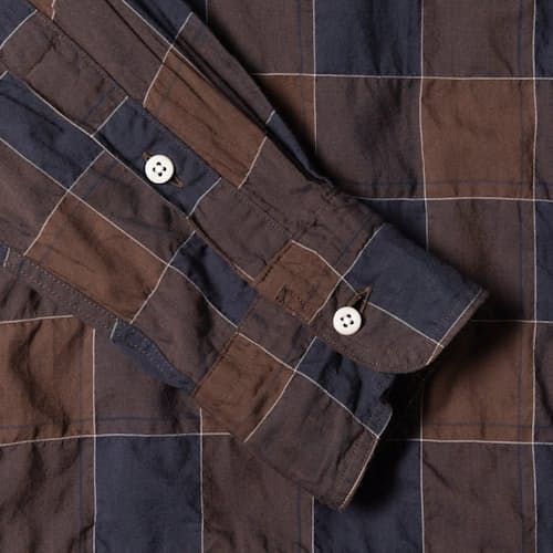 laydown detail image of Japanese Check Oxford Shirt