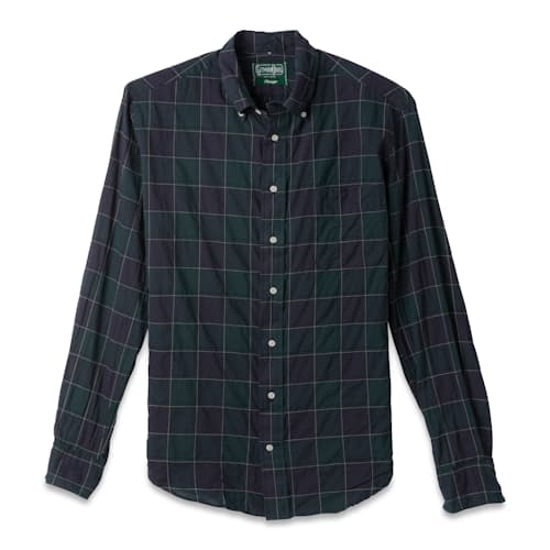 laydown image of Japanese Check Oxford Shirt