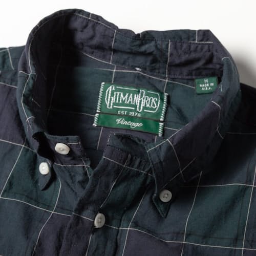 laydown detail image of Japanese Check Oxford Shirt