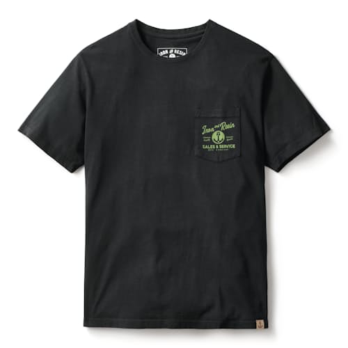 laydown image of Washed Garment Dye Graphic T-Shirt