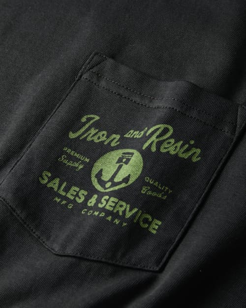 laydown detail image of Washed Garment Dye Graphic T-Shirt