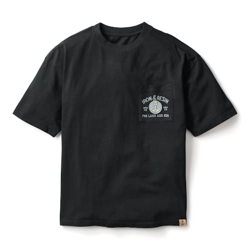 laydown image of Washed Garment Dye Graphic T-Shirt