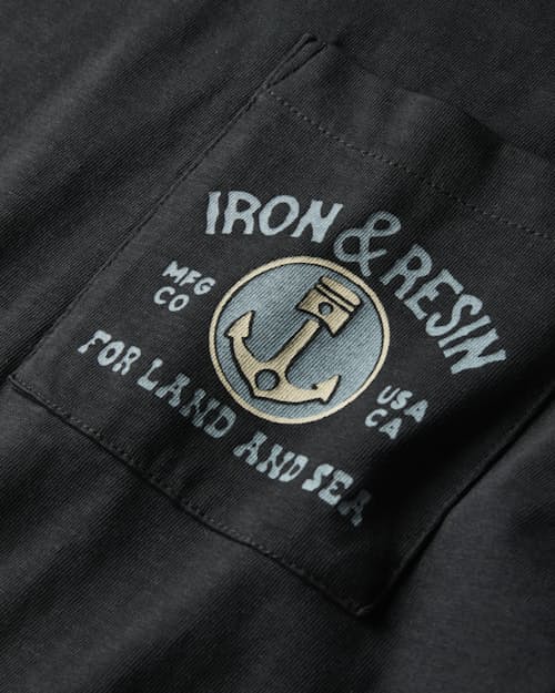 laydown detail image of Washed Garment Dye Graphic T-Shirt