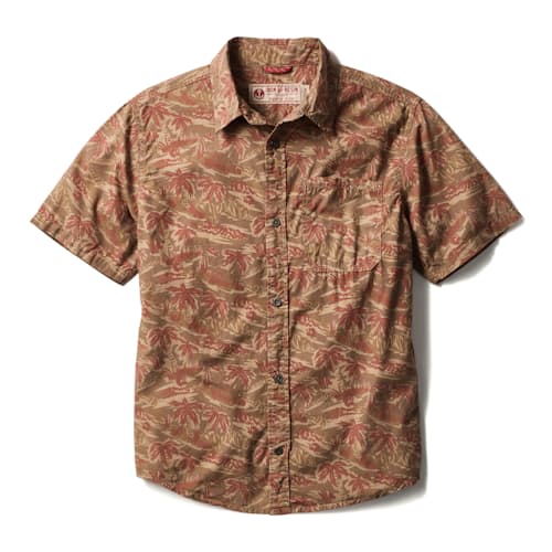 laydown image of Camo Short Sleeve Shirt