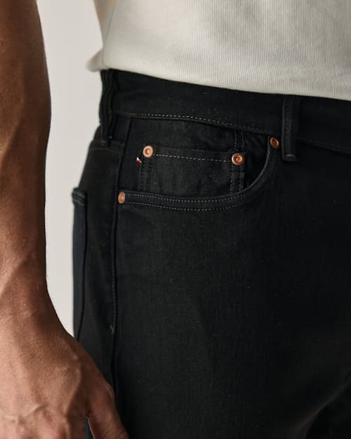 lifestyle image of Stretch Selvedge Denim - HB Straight
