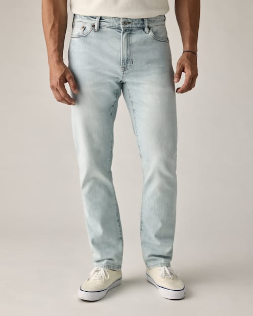 on model image of Stretch Selvedge Denim - HB Straight