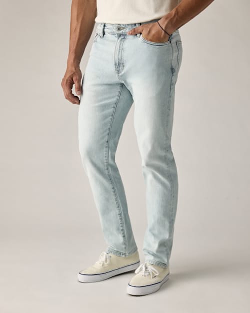 on model image of Stretch Selvedge Denim - HB Straight