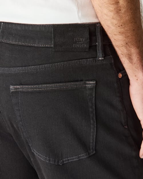 lifestyle image of Stretch Selvedge Denim - HB Athletic Tapered