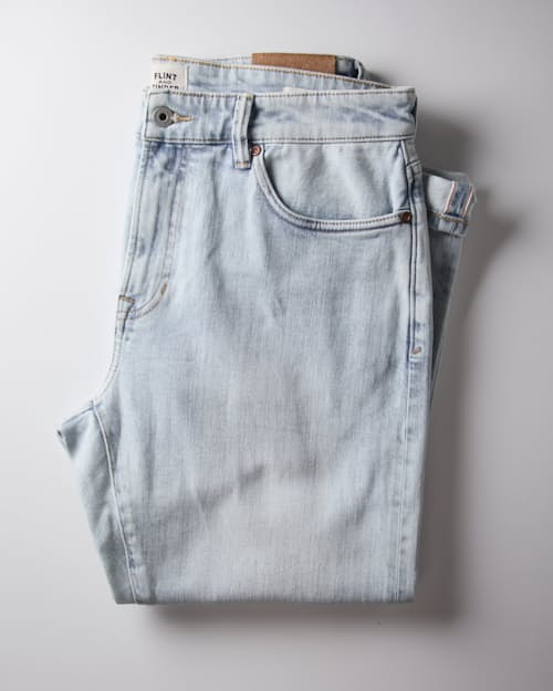 no crop image of Stretch Selvedge Denim - HB Athletic Tapered