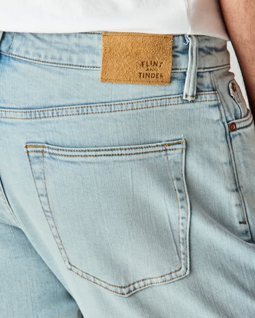 lifestyle image of Stretch Selvedge Denim - HB Athletic Tapered