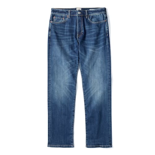 laydown image of Stretch Selvedge Denim - HB Athletic Straight