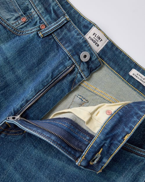 laydown detail image of Stretch Selvedge Denim - HB Athletic Straight