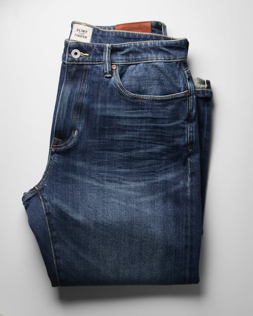 no crop image of Stretch Selvedge Denim - HB Athletic Straight