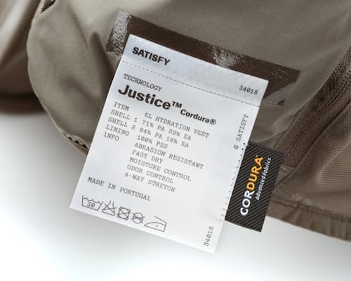 laydown detail image of Justice Cordura Hydration Vest