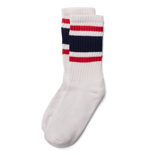 laydown image of The Retro Stripe Socks
