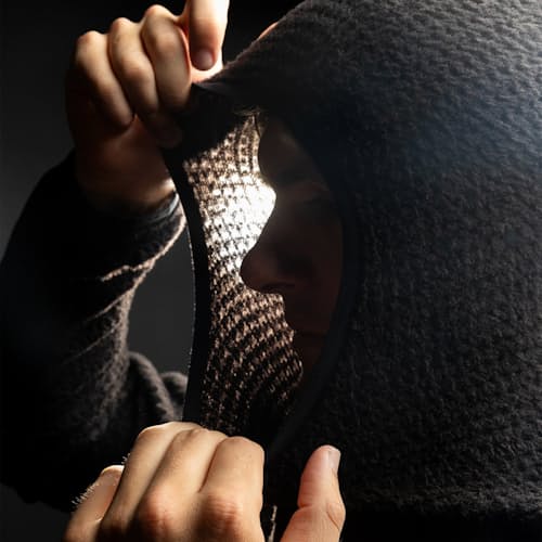 lifestyle image of Polartec Alpha Direct Hooded Fleece