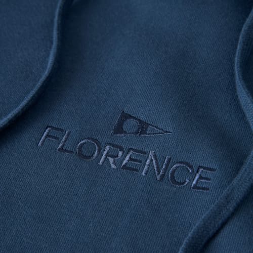 laydown detail image of Florence Embroidered Hoodie