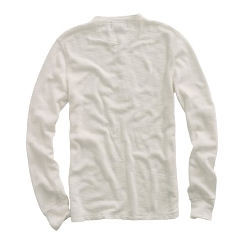 laydown image of Cotton Waffle Knit Henley