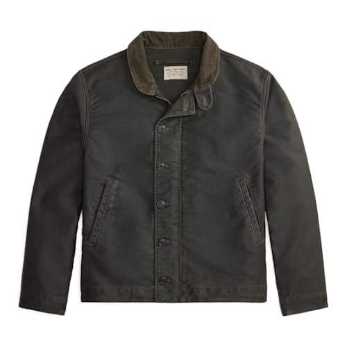laydown image of Bower Double Cloth Bomber Jacket